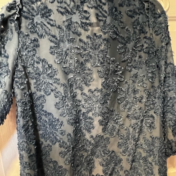 Textured blue button down - Picture 8 of 9